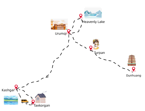 9 Days Silk Road TourDunhuangTurpan and Kashgar